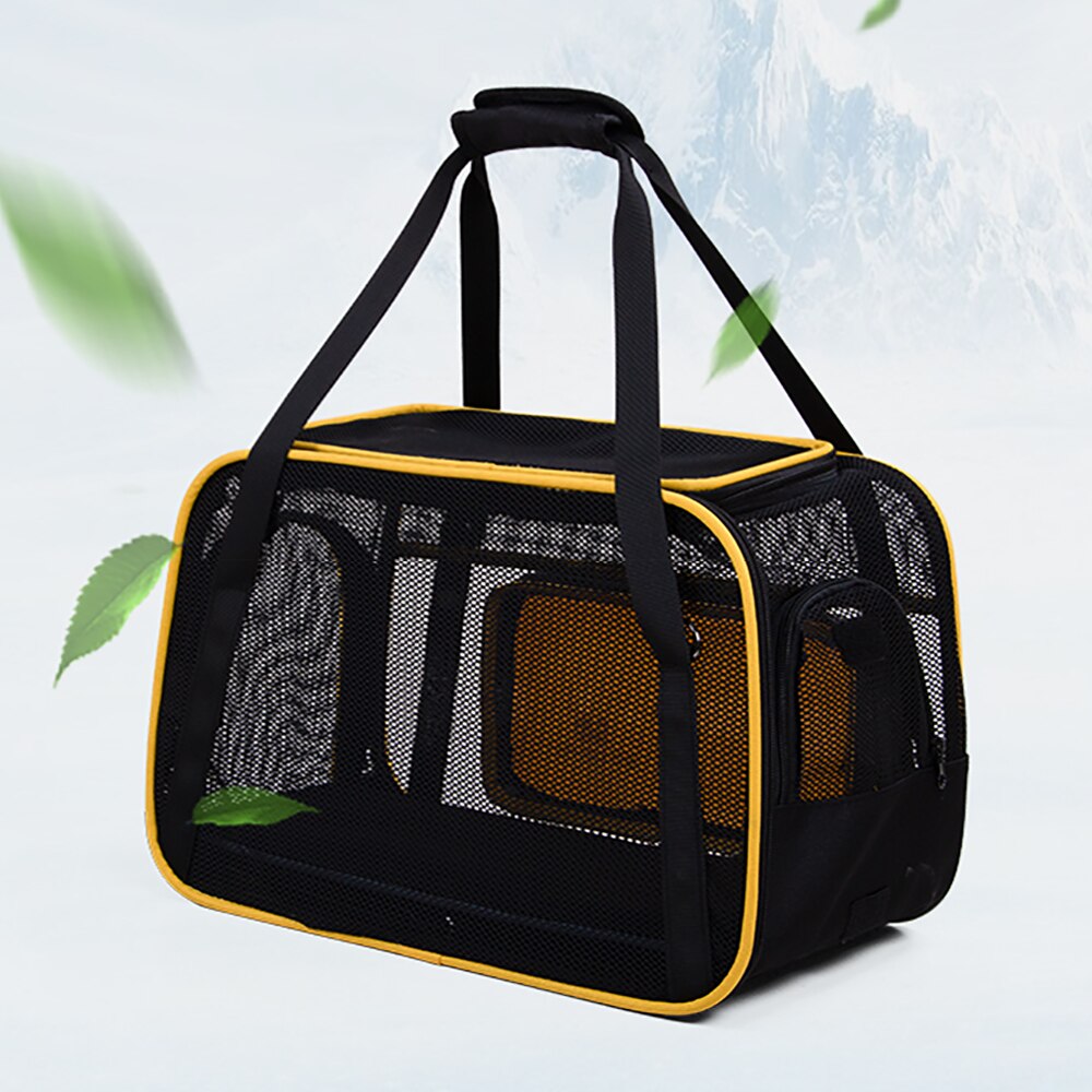 Cat Carrier Bag Travel Outdoor Pet Shoulder Breathable Mesh Foldable