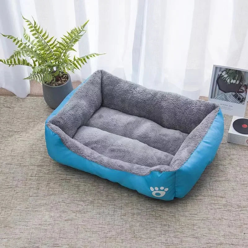 Universal Soft PP Cotton Pet Bed Mat Warm Comfortable Nest for Cats and Dogs Waterproof - Nekoby Universal Soft PP Cotton Pet Bed Mat Warm Comfortable Nest for Cats and Dogs Waterproof 60x45cm / Blue