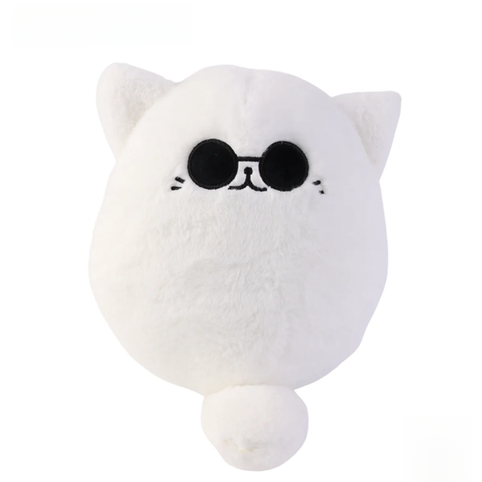 Soft Gojo Cat Plush Pillow 32cm Anime Sunglasses White Stuffed Animals Dolls Home Decor Kids - Nekoby Soft Gojo Cat Plush Pillow 32cm Anime Sunglasses White Stuffed Animals Dolls Home Decor Kids