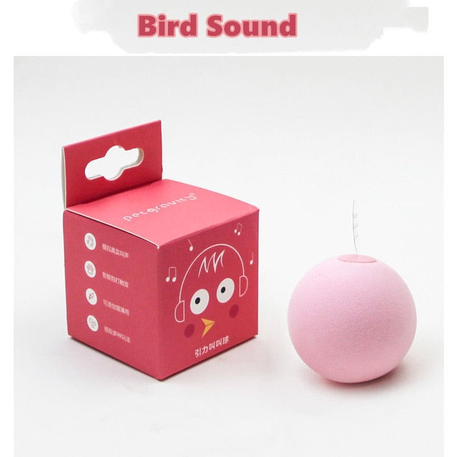 Smart Cat Toys Interactive Ball - Nekoby Smart Cat Toys Interactive Ball Pink / Wool Material