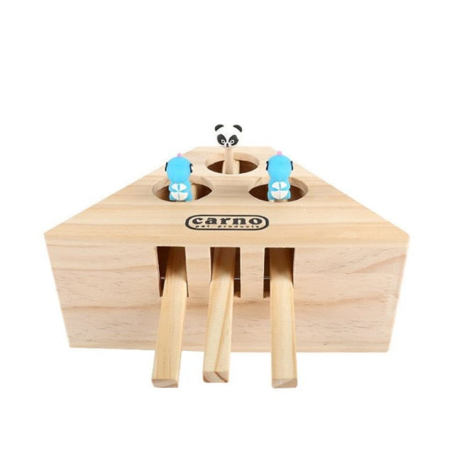 Cat Hunt Wooden Toy - Nekoby Cat Hunt Wooden Toy 3 holes / as picture shows