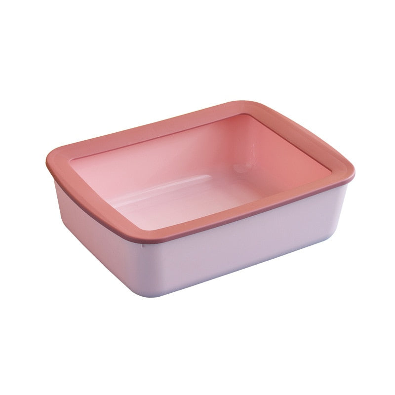 Cat litter box Semi-closed Sandbox for cats - Nekoby Cat litter box Semi-closed Sandbox for cats