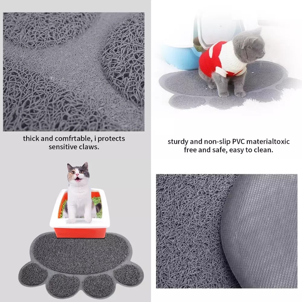 Waterproof Mat Pet Cat Litter Double Layer Litter Cat Bed Pads Trapping Pets Litter Box Mat Pet Product Bed For Cats Accessories - Nekoby Waterproof Mat Pet Cat Litter Double Layer Litter Cat Bed Pads Trapping Pets Litter Box Mat Pet Product Bed For Cats Accessories