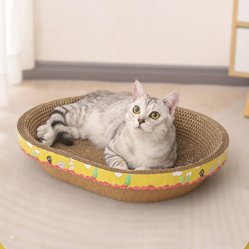 Versatile Cat Furniture: Multifunctional Scratcher, Cozy Nest, and Nail Sharpener, All in One!