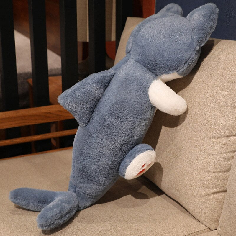 50-135cm Kawaii Transform Blue Shark Cat Plush Toys - Nekoby 50-135cm Kawaii Transform Blue Shark Cat Plush Toys