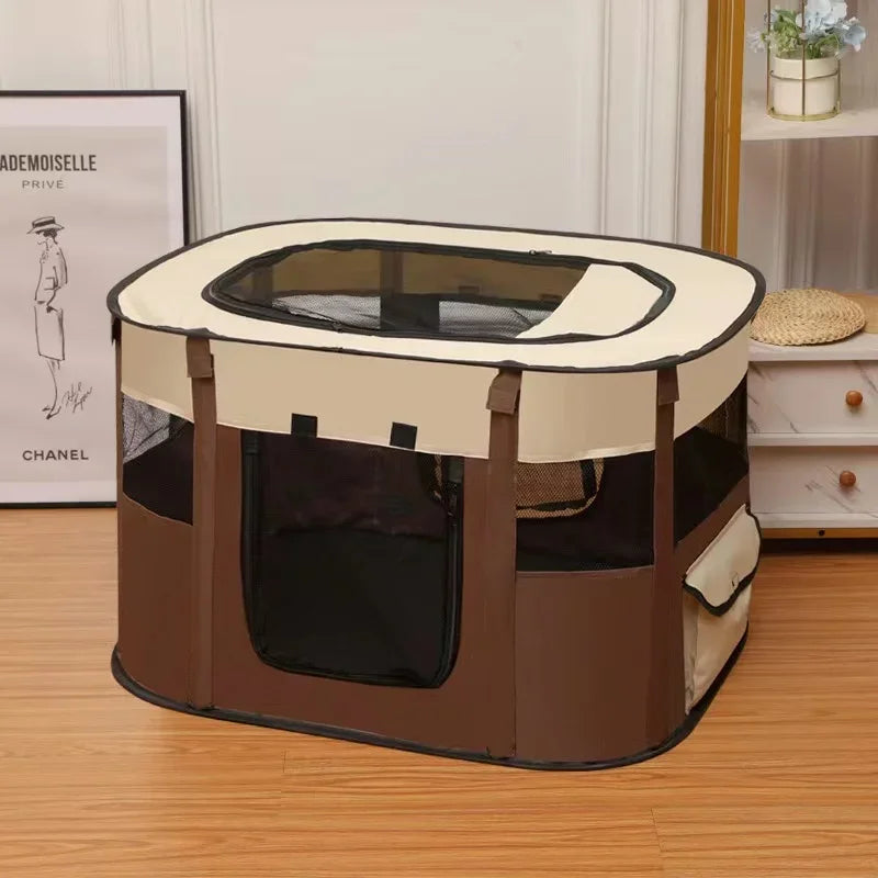 Cat House Delivery Room Puppy Kitten House Sweet Cozy Sweet Cat Bed Comfortable Cats Tent Folding for Dog Cats Supplies - Nekoby Cat House Delivery Room Puppy Kitten House Sweet Cozy Sweet Cat Bed Comfortable Cats Tent Folding for Dog Cats Supplies brown / M-70x55x45cm