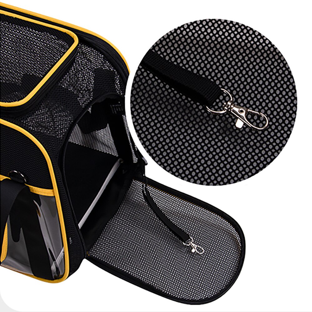 Cat Carrier Bag Travel Outdoor Pet Shoulder Breathable Mesh Foldable