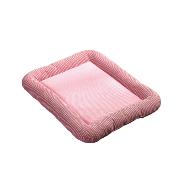 Cooling Mat Pet Ice Pad Teddy Mattress Pet Cool Mat Bed Cat Summer Keep Cool Ice Silk Cooling - Nekoby Cooling Mat Pet Ice Pad Teddy Mattress Pet Cool Mat Bed Cat Summer Keep Cool Ice Silk Cooling S4 / 43x33cm