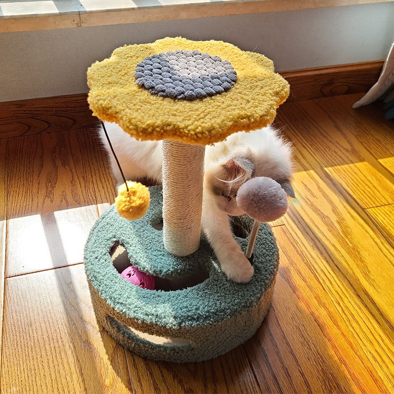 Multi-Functional Deluxe Cat Tree: Your Feline's Ultimate Playground with Scratcher and Interactive Toys - Nekoby Multi-Functional Deluxe Cat Tree: Your Feline's Ultimate Playground with Scratcher and Interactive Toys A