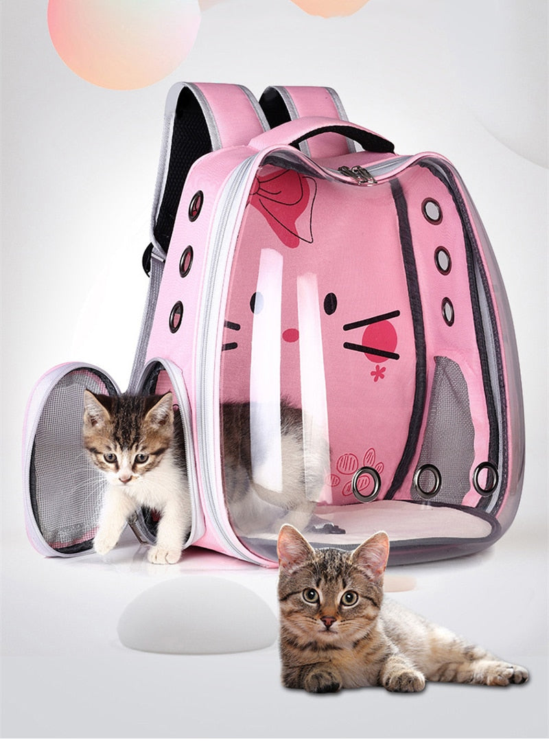 Cat Carrie Transparent Puppy Cat Backpack - Nekoby Cat Carrie Transparent Puppy Cat Backpack