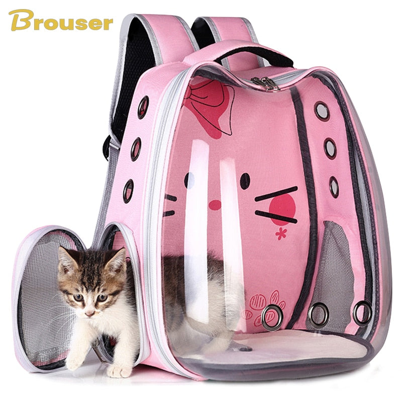Cat Carrie Transparent Puppy Cat Backpack - Nekoby Cat Carrie Transparent Puppy Cat Backpack