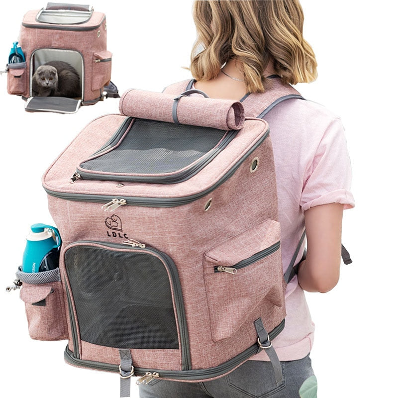 LDLC Outdoor Cat Mesh Carrier Backpack - Nekoby LDLC Outdoor Cat Mesh Carrier Backpack