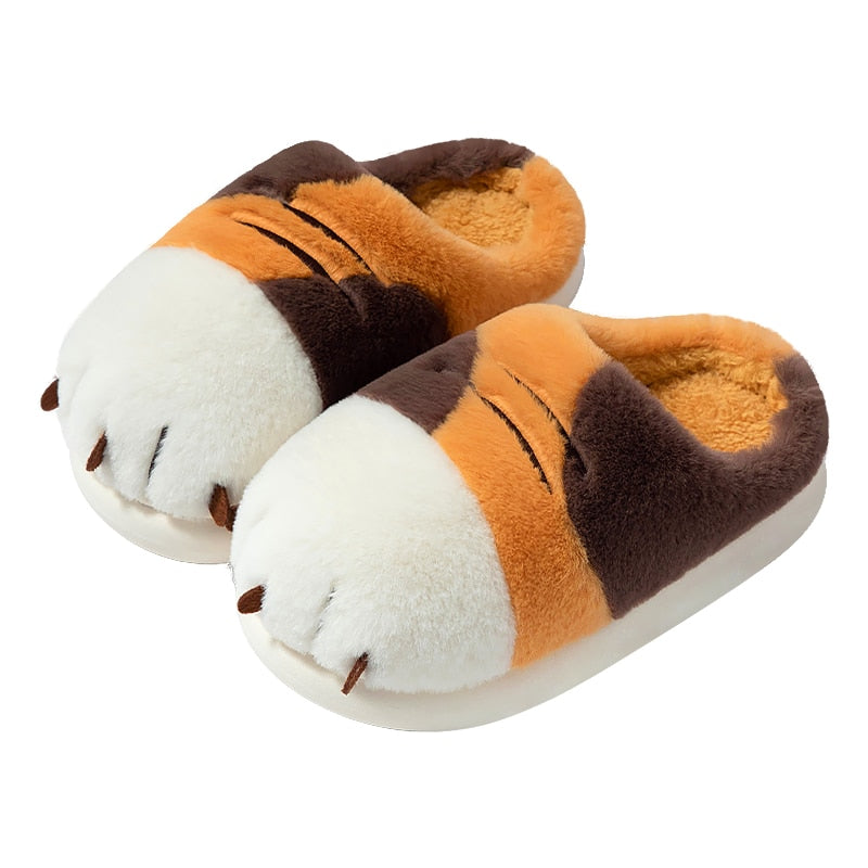 Soft, Thick Non-Slip Cat Tiger Claw Slippers Fashionable, Cuet and for Any Occasion - Nekoby Soft, Thick Non-Slip Cat Tiger Claw Slippers Fashionable, Cuet and for Any Occasion Brown||14 / 42-43||200000124