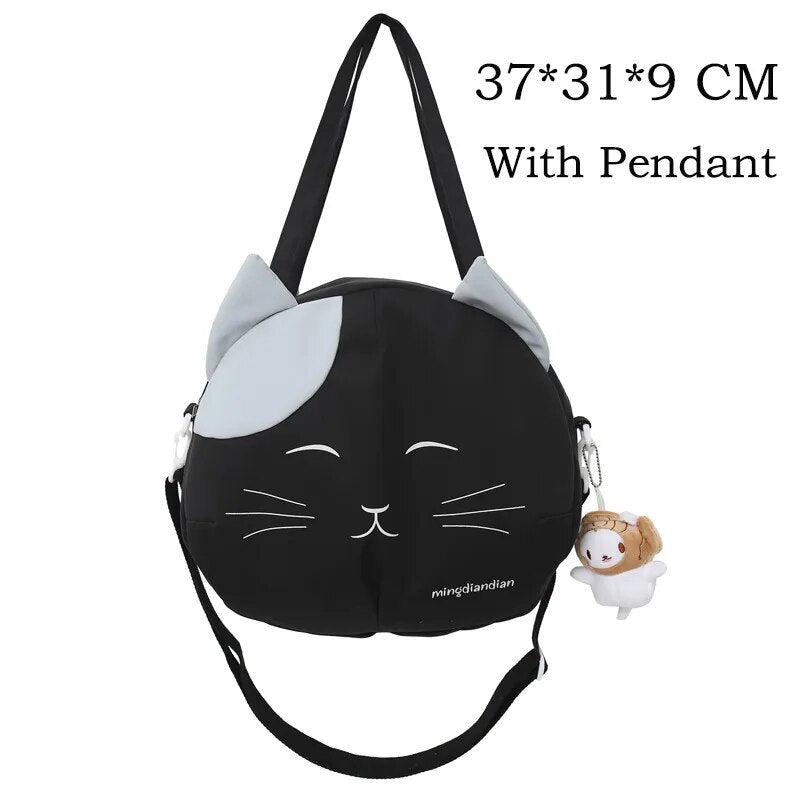 Irresistibly Cute: Kawaii Cat Bag for School or Casual Outings - Nekoby Irresistibly Cute: Kawaii Cat Bag for School or Casual Outings Black With Cat B||14