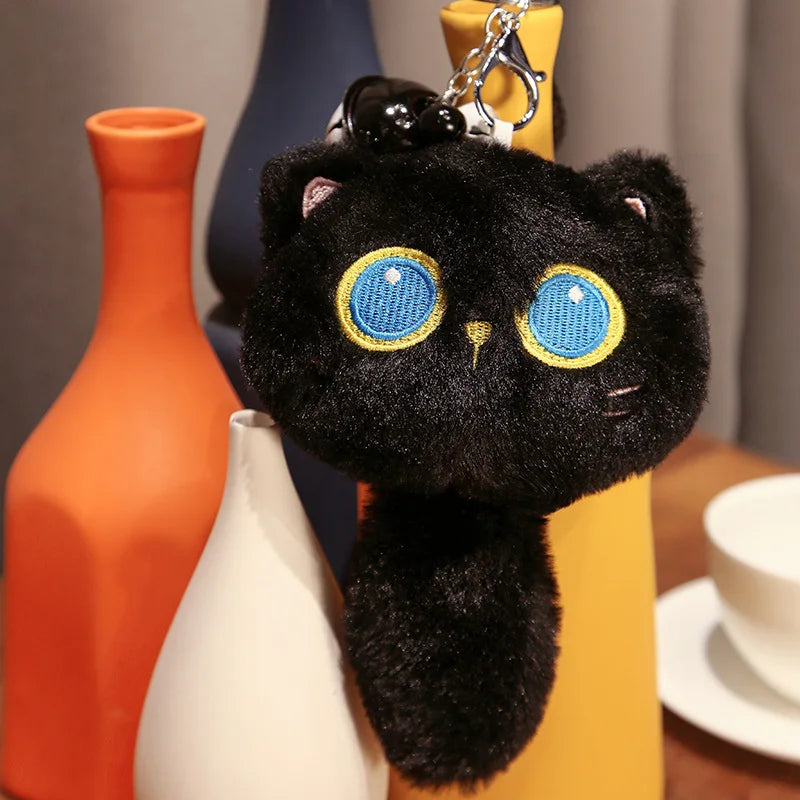 Black Cat Plush Toy Soft Plush Doll Kitten Pillow Stuffed Animal Toy for Kids and Cat Lovers - Nekoby Black Cat Plush Toy Soft Plush Doll Kitten Pillow Stuffed Animal Toy for Kids and Cat Lovers
