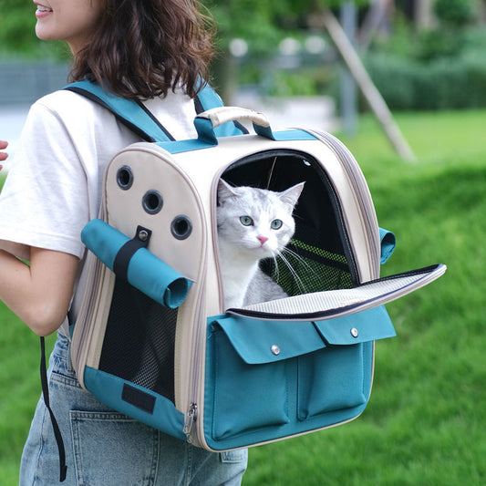 Premium Ventilated Pet Backpack for Easy Travel with Your Beloved Cat or Small Dog - Nekoby Premium Ventilated Pet Backpack for Easy Travel with Your Beloved Cat or Small Dog