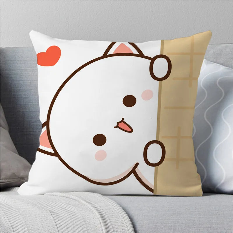 Adorable Peach Cat Pillowcases: Perfect for Adding a Touch of Cuteness to Your Home Decor - Nekoby Adorable Peach Cat Pillowcases: Perfect for Adding a Touch of Cuteness to Your Home Decor 10322||14 / 45x45cm||183