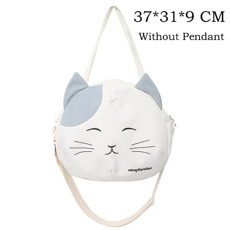 Irresistibly Cute: Kawaii Cat Bag for School or Casual Outings - Nekoby Irresistibly Cute: Kawaii Cat Bag for School or Casual Outings White Without Cat B||14