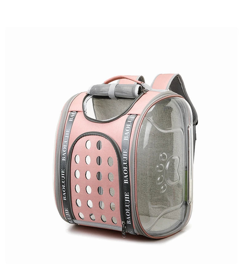 Travel in Style and Comfort with Our Innovative Cat Carrier Backpack - Perfect for Air Travel with Your Feline Friend! - Nekoby Travel in Style and Comfort with Our Innovative Cat Carrier Backpack - Perfect for Air Travel with Your Feline Friend! pink||14