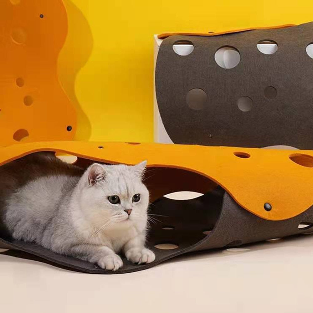 Cat Tunnels for Indoor Cats,Cat Tunnel Mat DIY Cat Play mat for Kittens Felt Cloth Random Combinations and Infinite Extension,Foldable,for Cats Dogs and Rabbits - Nekoby Cat Tunnels for Indoor Cats,Cat Tunnel Mat DIY Cat Play mat for Kittens Felt Cloth Random Combinations and Infinite Extension,Foldable,for Cats Dogs and Rabbits