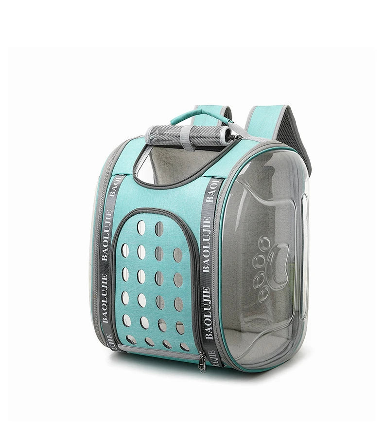 Travel In Style With This Soft & Transparent Pet Carrier - Perfect