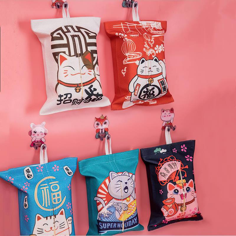 Lucky Cat Japanese style Tissue Bag Box - Nekoby Lucky Cat Japanese style Tissue Bag Box