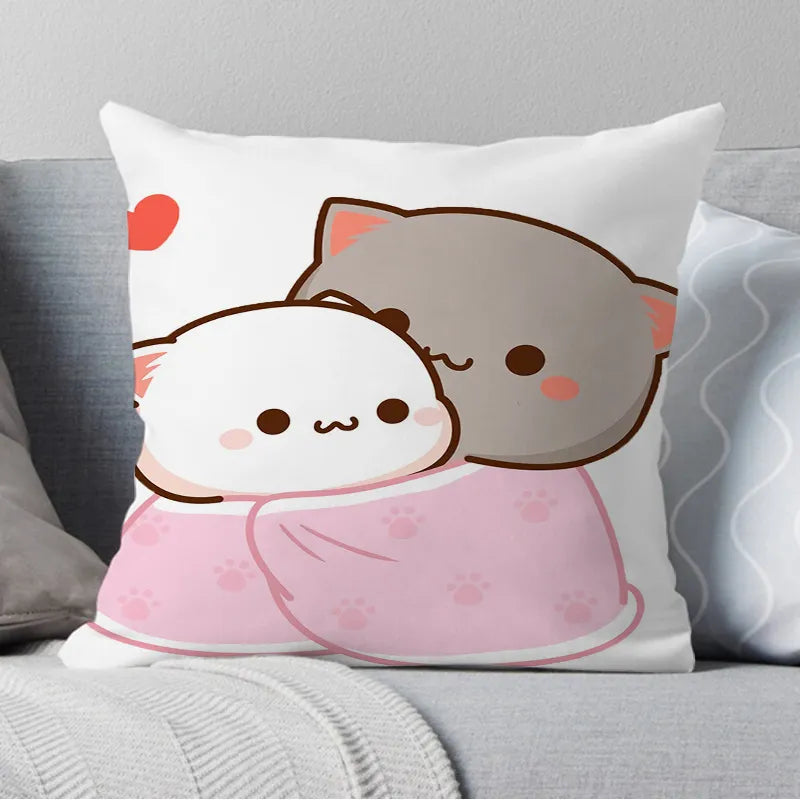 Adorable Peach Cat Pillowcases: Perfect for Adding a Touch of Cuteness to Your Home Decor - Nekoby Adorable Peach Cat Pillowcases: Perfect for Adding a Touch of Cuteness to Your Home Decor 15585||14 / 50x50cm||183