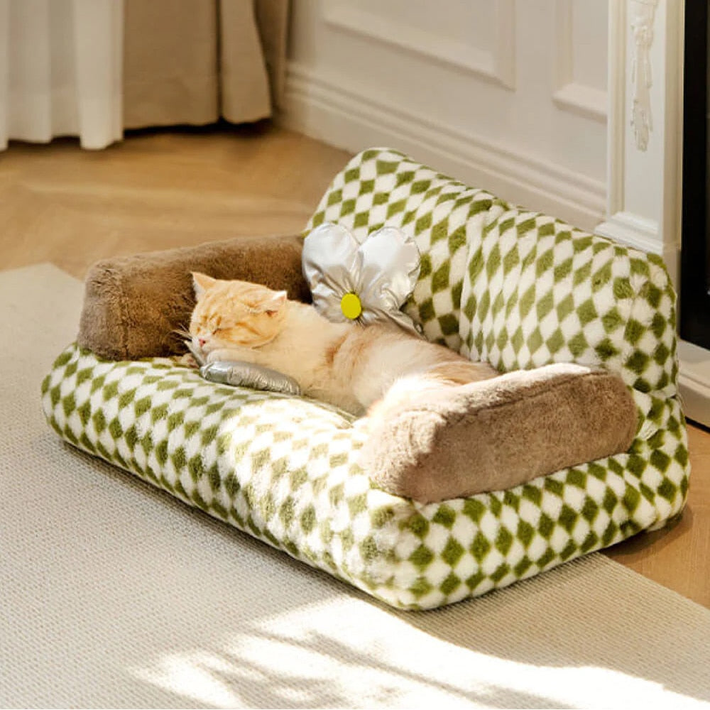 Modern and Trendy Cat Bed Couch for Small Animals - the Perfect Addition to Your Home Decor