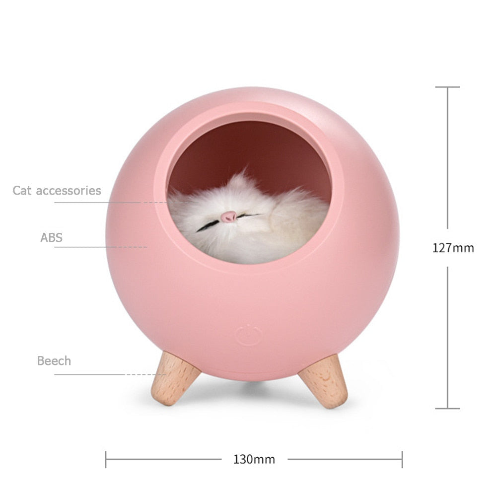 Cute Cat House Bluetooth Speaker And Night Light - Nekoby Cute Cat House Bluetooth Speaker And Night Light