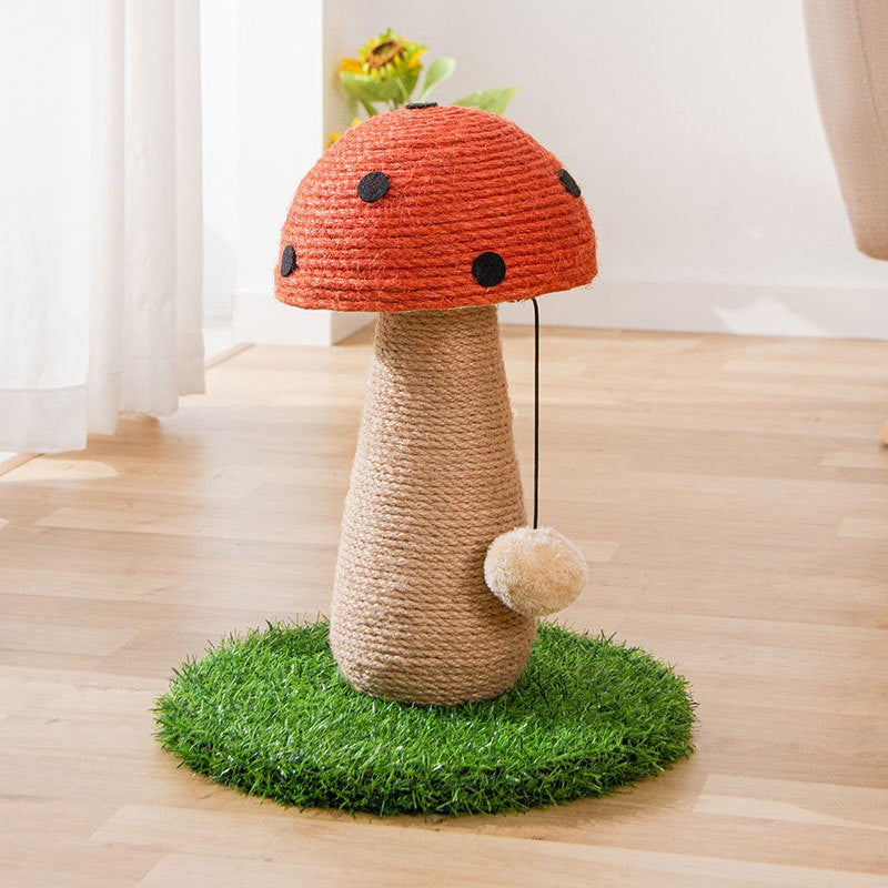 Cat Toy Mushroom Shape Sisal Scratcher Cat Scratch Board - Nekoby Cat Toy Mushroom Shape Sisal Scratcher Cat Scratch Board