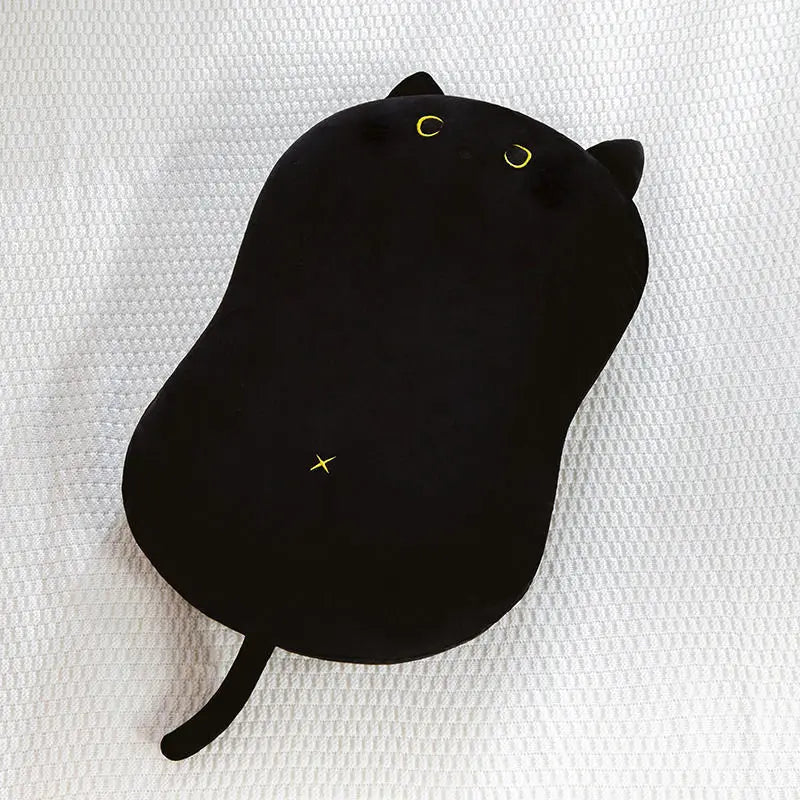 Soft Cat Plush Pillow - Nekoby Soft Cat Plush Pillow Black / 55X35 CM 1PC