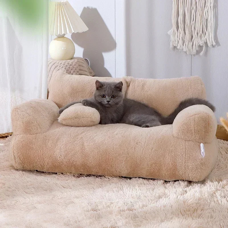 Super Soft Warm Pet Sofa for Small Dogs Cats Luxury Detachable Washable Non-slip Kitten Puppy Sleeping Bed Pet Supplies - Nekoby Super Soft Warm Pet Sofa for Small Dogs Cats Luxury Detachable Washable Non-slip Kitten Puppy Sleeping Bed Pet Supplies