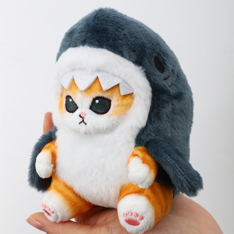 Cute Shark Cat Plush Doll - Nekoby Cute Shark Cat Plush Doll