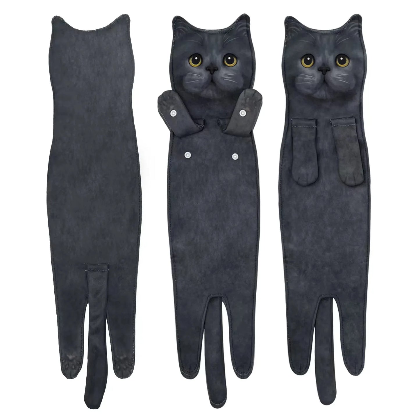 Creative and Humorous Cat-Themed Hand Towels: Soft, Absorbent, and Perfect for Your Kitchen or Bathroom - Nekoby Creative and Humorous Cat-Themed Hand Towels: Soft, Absorbent, and Perfect for Your Kitchen or Bathroom blue cat||14 / CHINA||200007763
