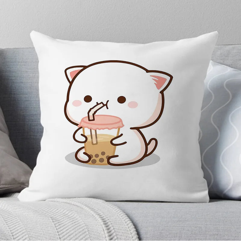 Adorable Peach Cat Pillowcases: Perfect for Adding a Touch of Cuteness to Your Home Decor - Nekoby Adorable Peach Cat Pillowcases: Perfect for Adding a Touch of Cuteness to Your Home Decor 15598||14 / 45x45cm||183