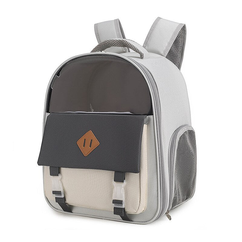 Cat and Puppy Carrier: Experience Easy and Comfortable Trips with our Stylish and Functional Pet Backpack - Nekoby Cat and Puppy Carrier: Experience Easy and Comfortable Trips with our Stylish and Functional Pet Backpack gray black||14