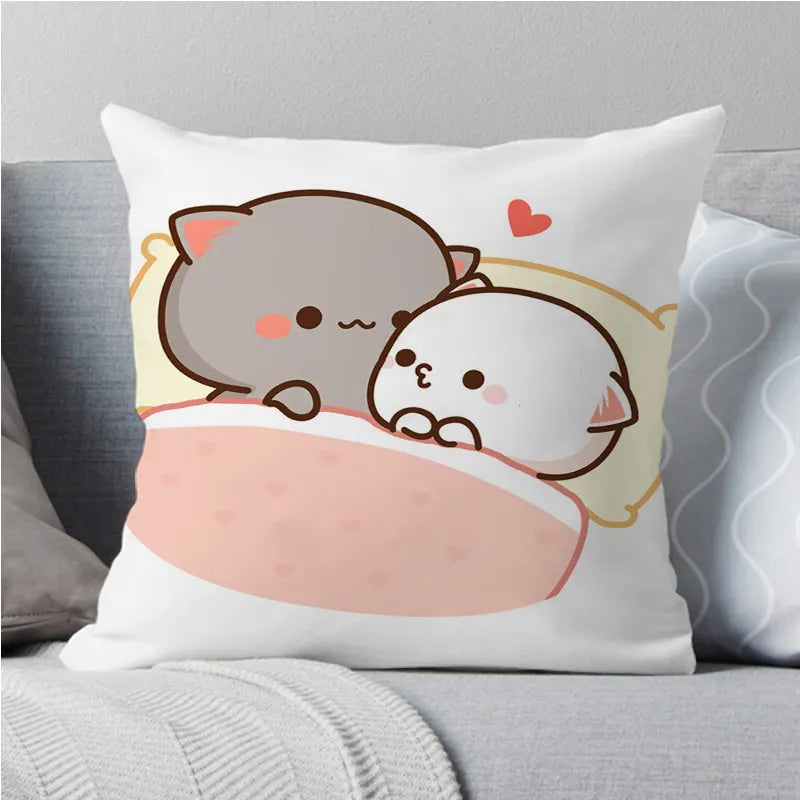 Adorable Peach Cat Pillowcases: Perfect for Adding a Touch of Cuteness to Your Home Decor - Nekoby Adorable Peach Cat Pillowcases: Perfect for Adding a Touch of Cuteness to Your Home Decor