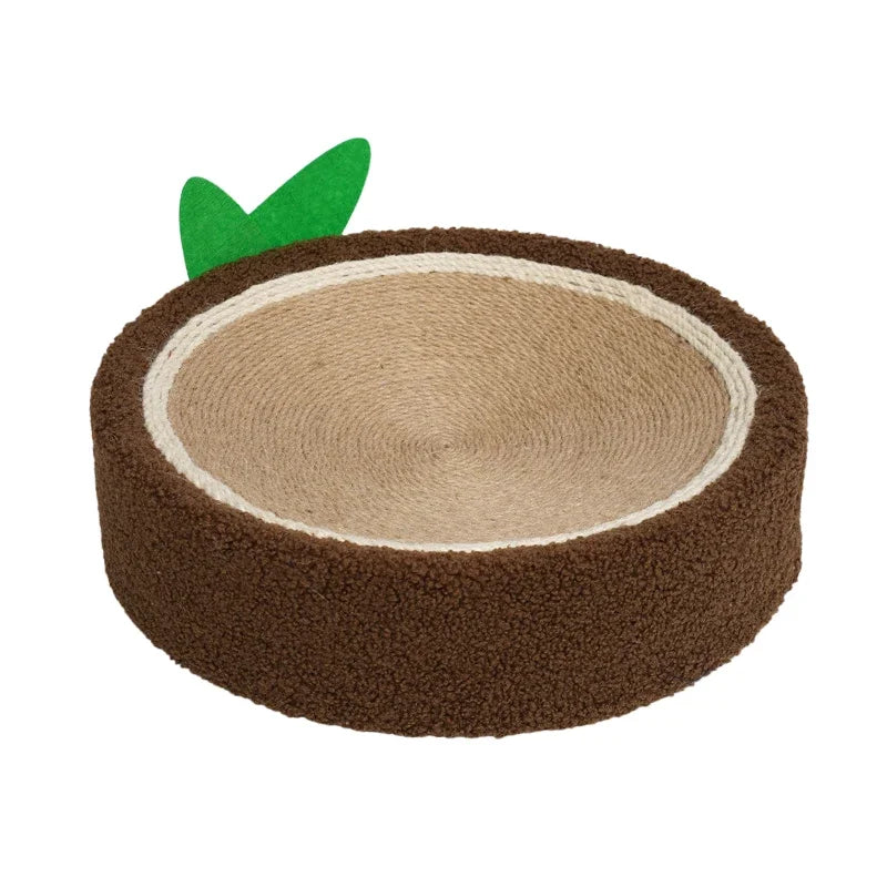 Cat Scratcher Bed - 3 in 1 Scratching Pads Fits Cat's Body Curves | Cat Scratch Couch Bed with Cute Avocado Shape for Cats Play, Bite, Scratch - Nekoby Cat Scratcher Bed - 3 in 1 Scratching Pads Fits Cat's Body Curves | Cat Scratch Couch Bed with Cute Avocado Shape for Cats Play, Bite, Scratch Coconut style / 39cm