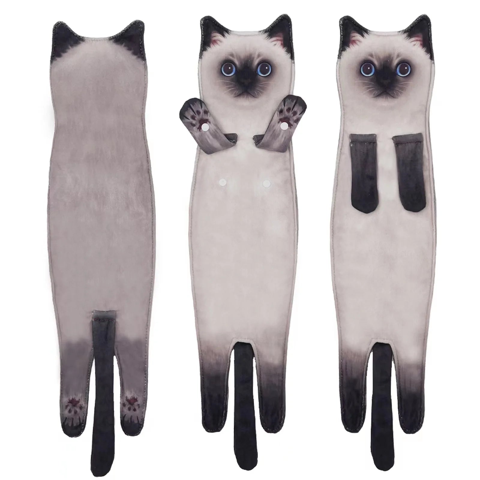Creative and Humorous Cat-Themed Hand Towels: Soft, Absorbent, and Perfect for Your Kitchen or Bathroom - Nekoby Creative and Humorous Cat-Themed Hand Towels: Soft, Absorbent, and Perfect for Your Kitchen or Bathroom Siamese cat||14 / CHINA||200007763