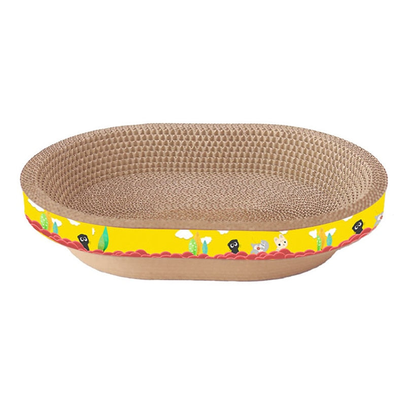 Versatile Cat Furniture: Multifunctional Scratcher, Cozy Nest, and Nail Sharpener, All in One! - Nekoby Versatile Cat Furniture: Multifunctional Scratcher, Cozy Nest, and Nail Sharpener, All in One! 45X30X9cm
