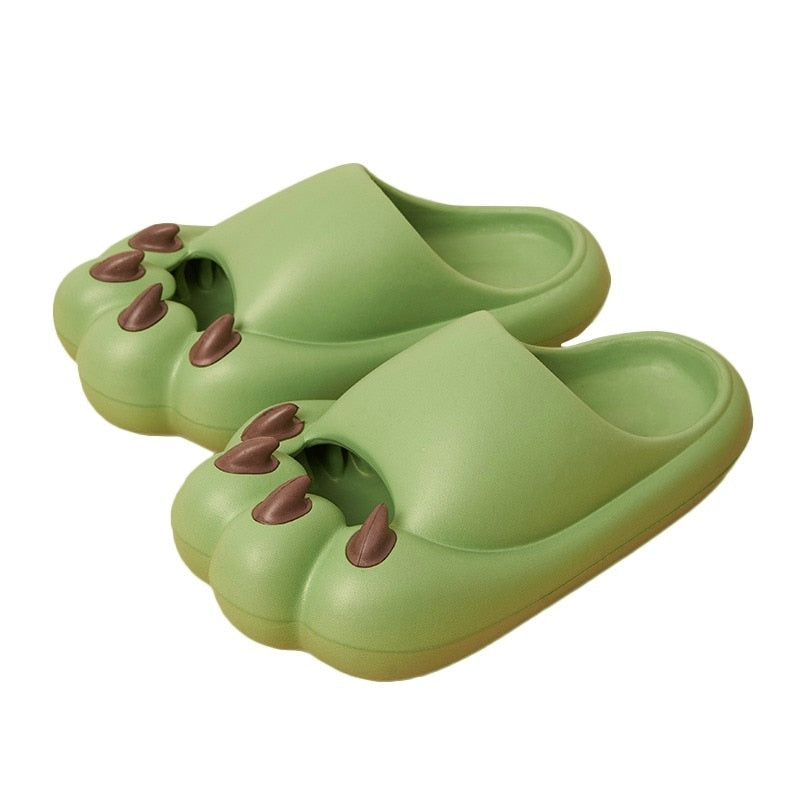 Comfortable and Stylish Cute Cat Paw Slippers: Perfect for Lounging at Home or Relaxing at the Beach - Nekoby Comfortable and Stylish Cute Cat Paw Slippers: Perfect for Lounging at Home or Relaxing at the Beach A-Green||14 / 40-41||200000124