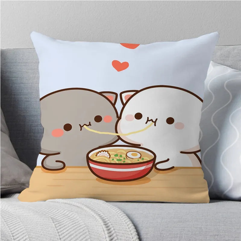 Adorable Peach Cat Pillowcases: Perfect for Adding a Touch of Cuteness to Your Home Decor - Nekoby Adorable Peach Cat Pillowcases: Perfect for Adding a Touch of Cuteness to Your Home Decor 15582||14 / 50x50cm||183