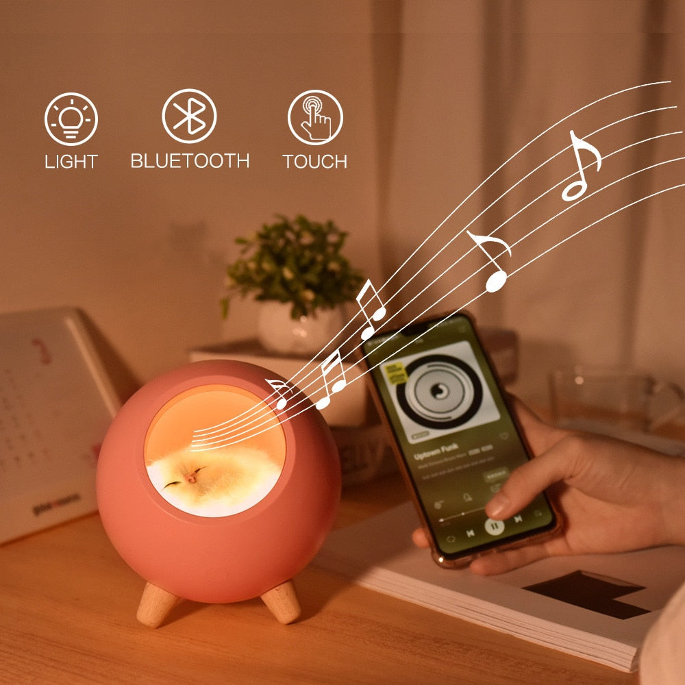 Cute Cat House Bluetooth Speaker And Night Light - Nekoby Cute Cat House Bluetooth Speaker And Night Light