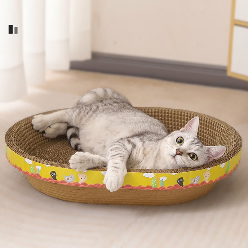Versatile Cat Furniture: Multifunctional Scratcher, Cozy Nest, and Nail Sharpener, All in One!