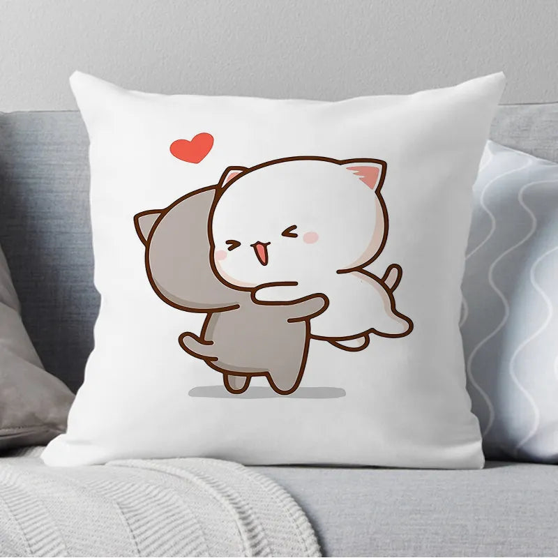 Adorable Peach Cat Pillowcases: Perfect for Adding a Touch of Cuteness to Your Home Decor - Nekoby Adorable Peach Cat Pillowcases: Perfect for Adding a Touch of Cuteness to Your Home Decor 15587||14 / 50x50cm||183