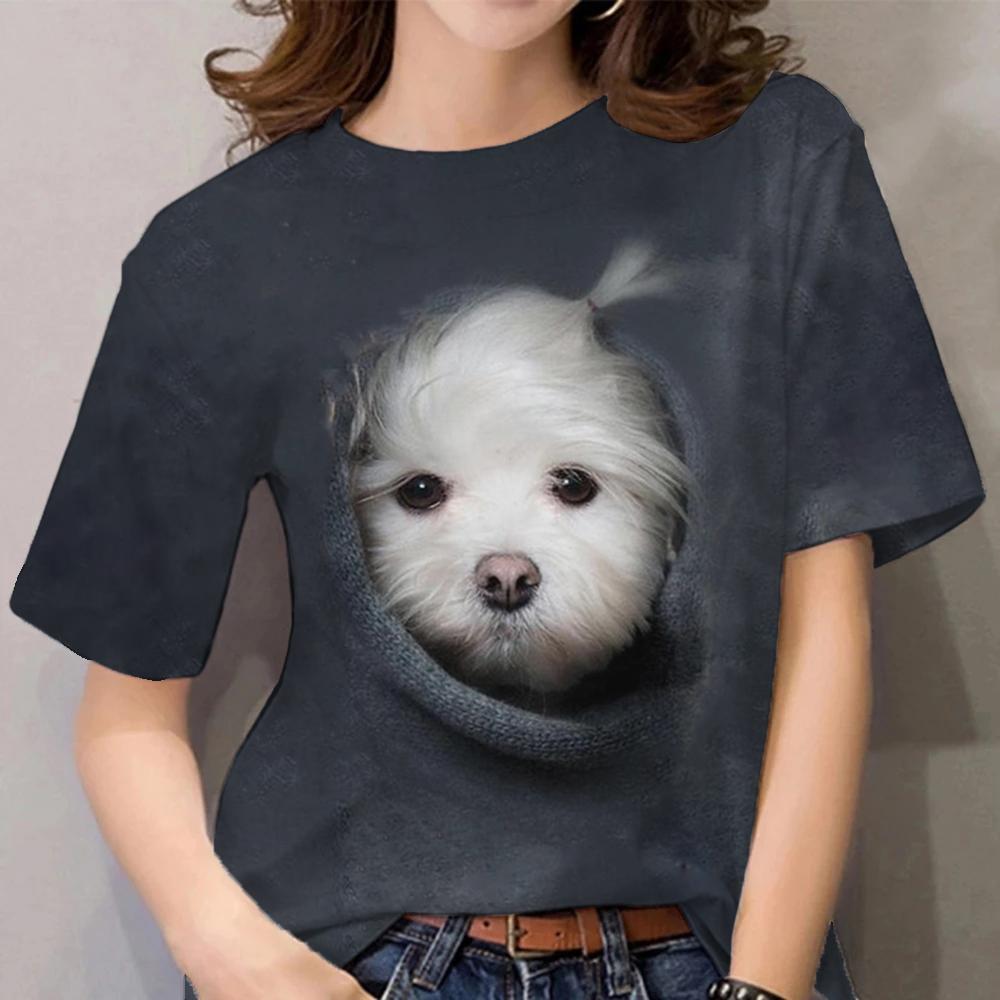 3D Cats Women T Shirt - Doggie - Nekoby 3D Cats Women T Shirt - Doggie XXS