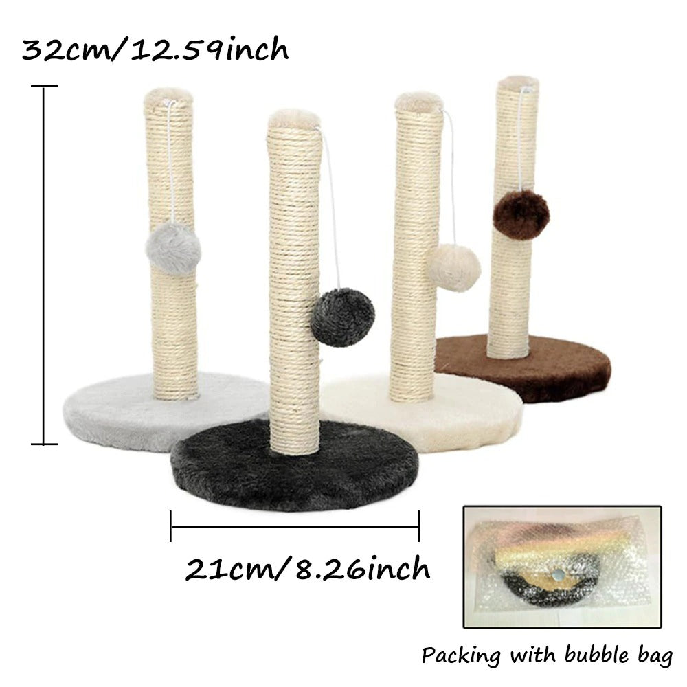 Cat Scratching Post with Tease Toy Ball – Nekoby