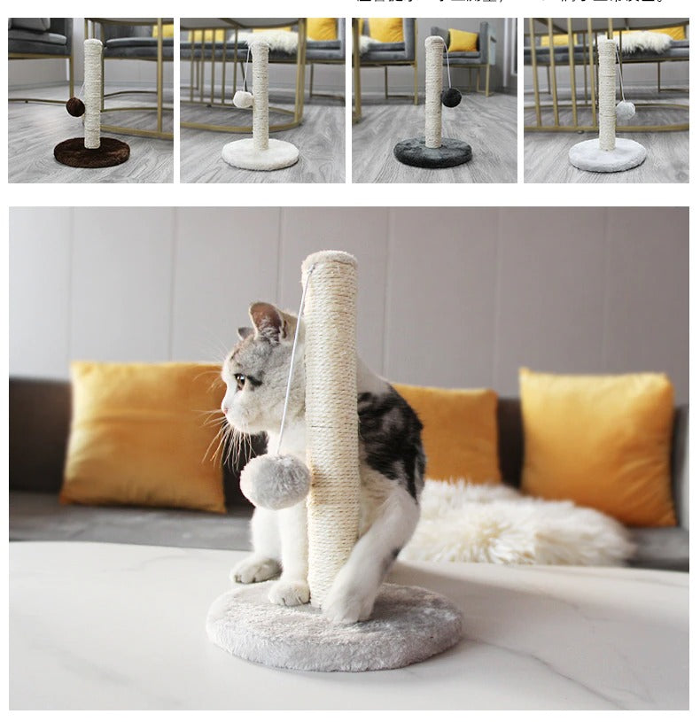 Cat Scratching Post with Tease Toy Ball - Nekoby Cat Scratching Post with Tease Toy Ball