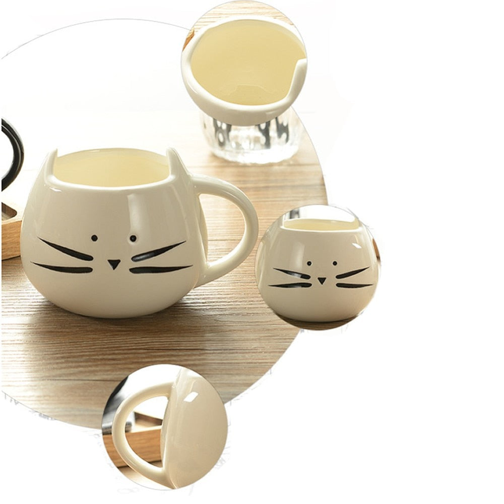 Cute Cartoon Cat Coffee Mug - Nekoby Cute Cartoon Cat Coffee Mug