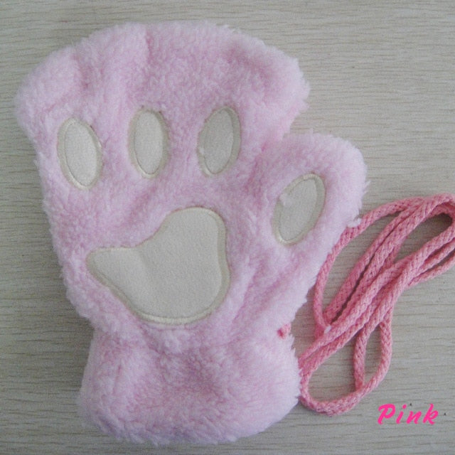 Cartoon Cat Claw Paw Gloves Lovely - Nekoby Cartoon Cat Claw Paw Gloves Lovely Pink